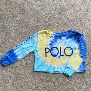 POLO Ralph Lauren Toddler Long Sleeve Tie Dye Shirt, 2T